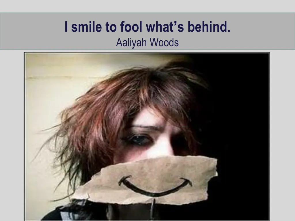 i smile to fool what s behind aaliyah woods