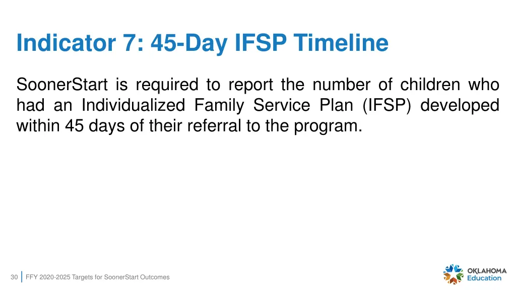 indicator 7 45 day ifsp timeline