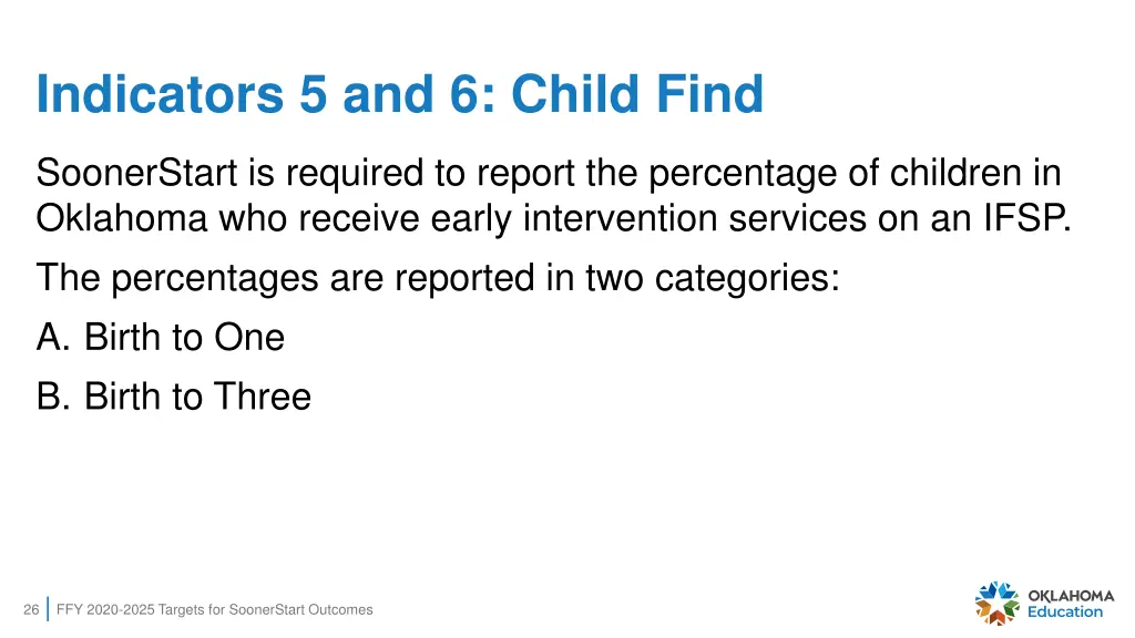 indicators 5 and 6 child find