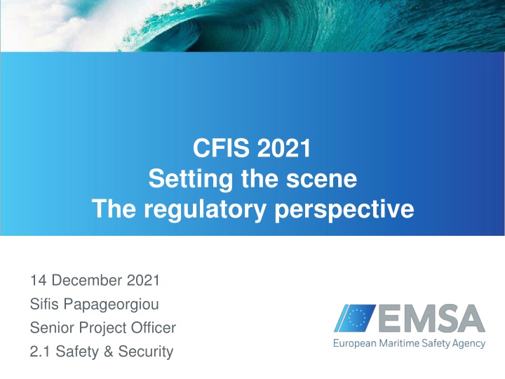 cfis 2021 setting the scene the regulatory