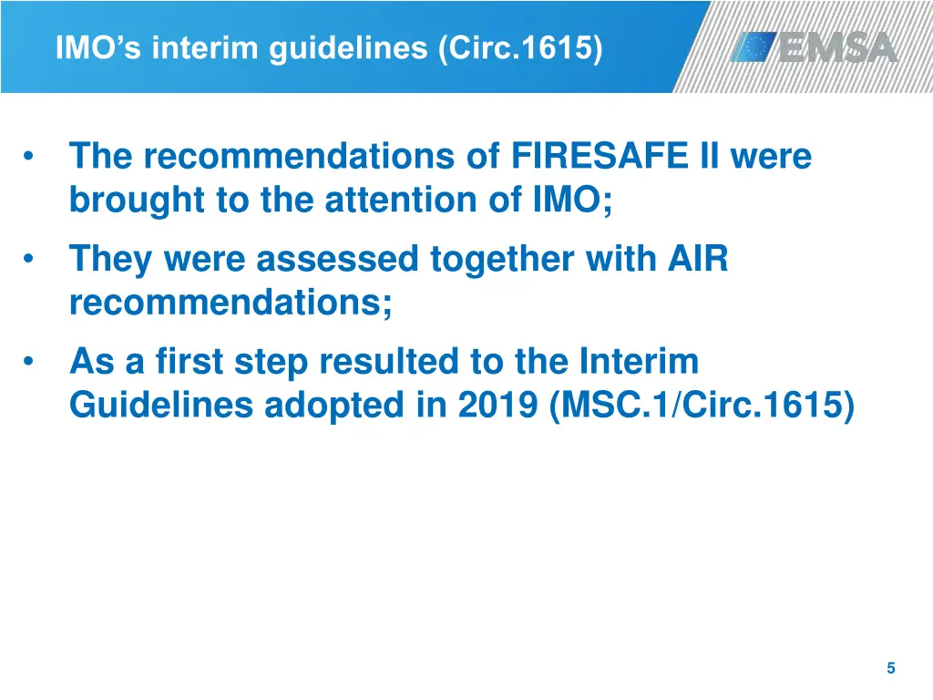 imo s interim guidelines circ 1615