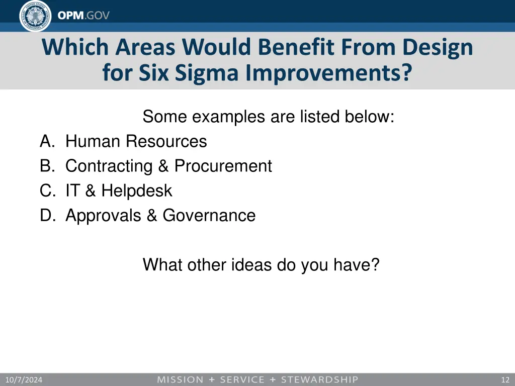 which areas would benefit from design