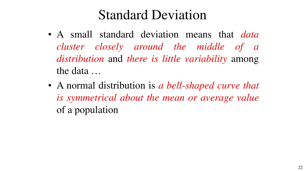 standard deviation