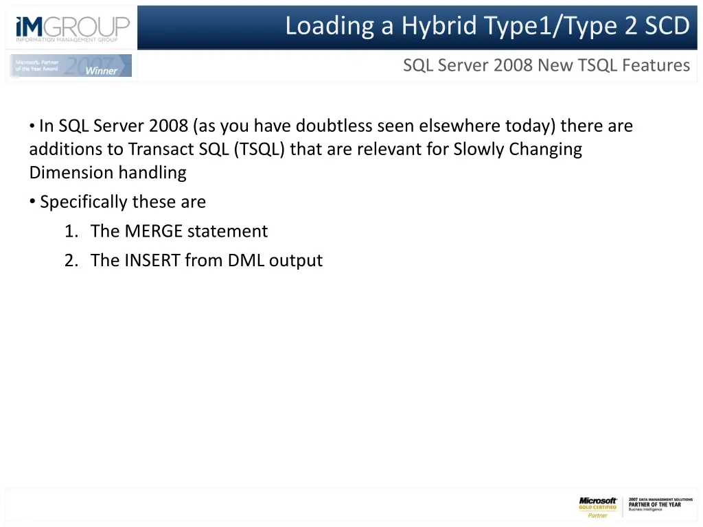 loading a hybrid type1 type 2 scd 11