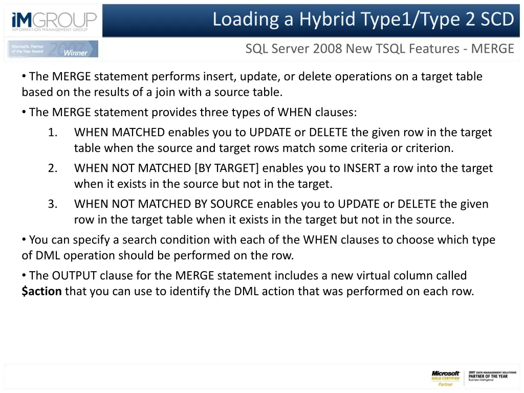 loading a hybrid type1 type 2 scd 12