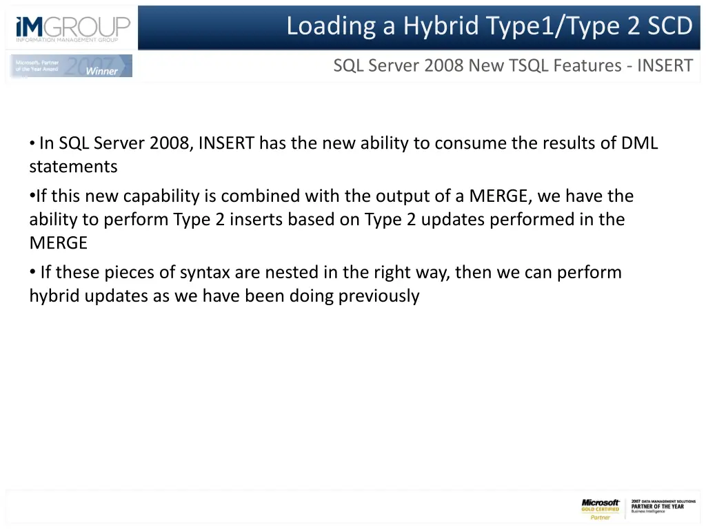 loading a hybrid type1 type 2 scd 13