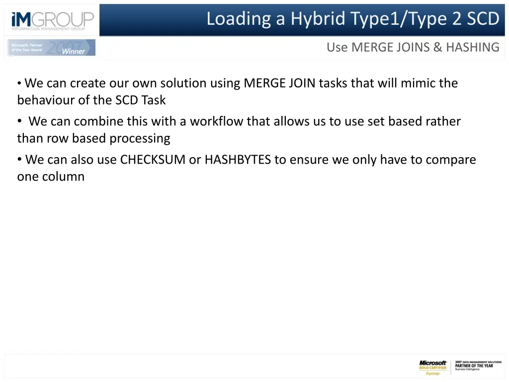 loading a hybrid type1 type 2 scd 5