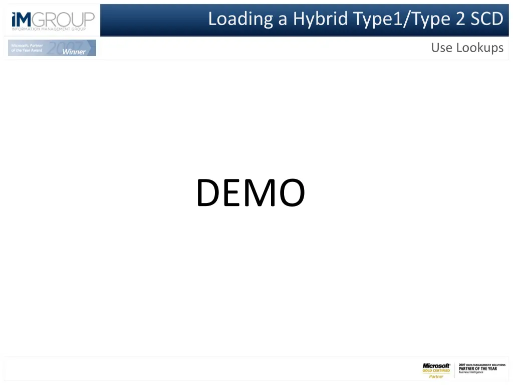 loading a hybrid type1 type 2 scd 7