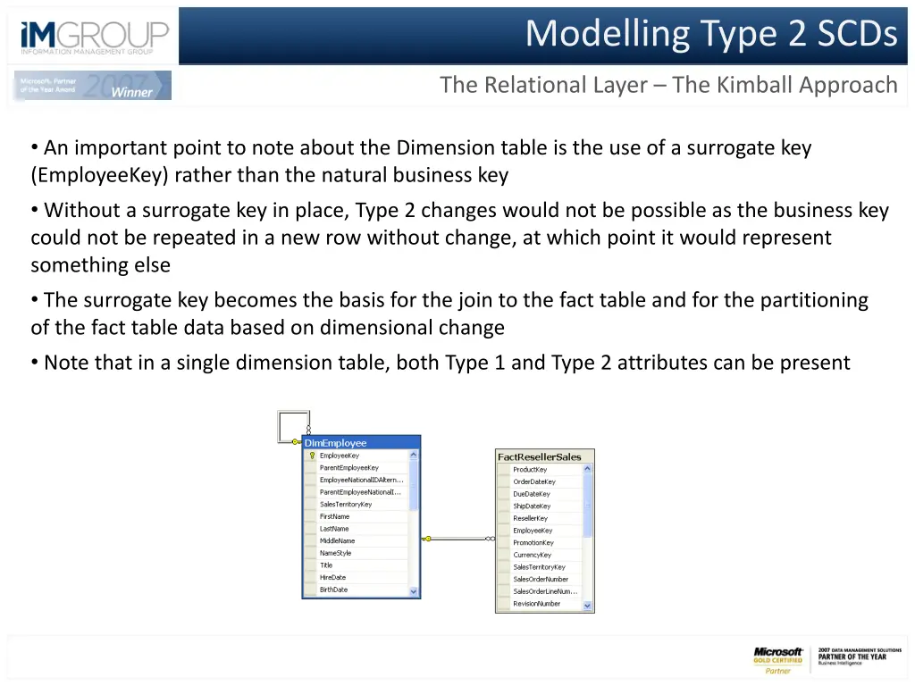 modelling type 2 scds 1