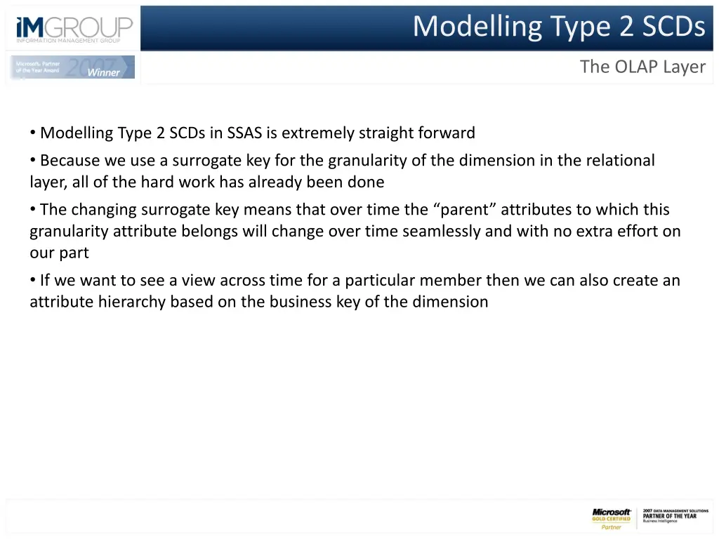 modelling type 2 scds 10