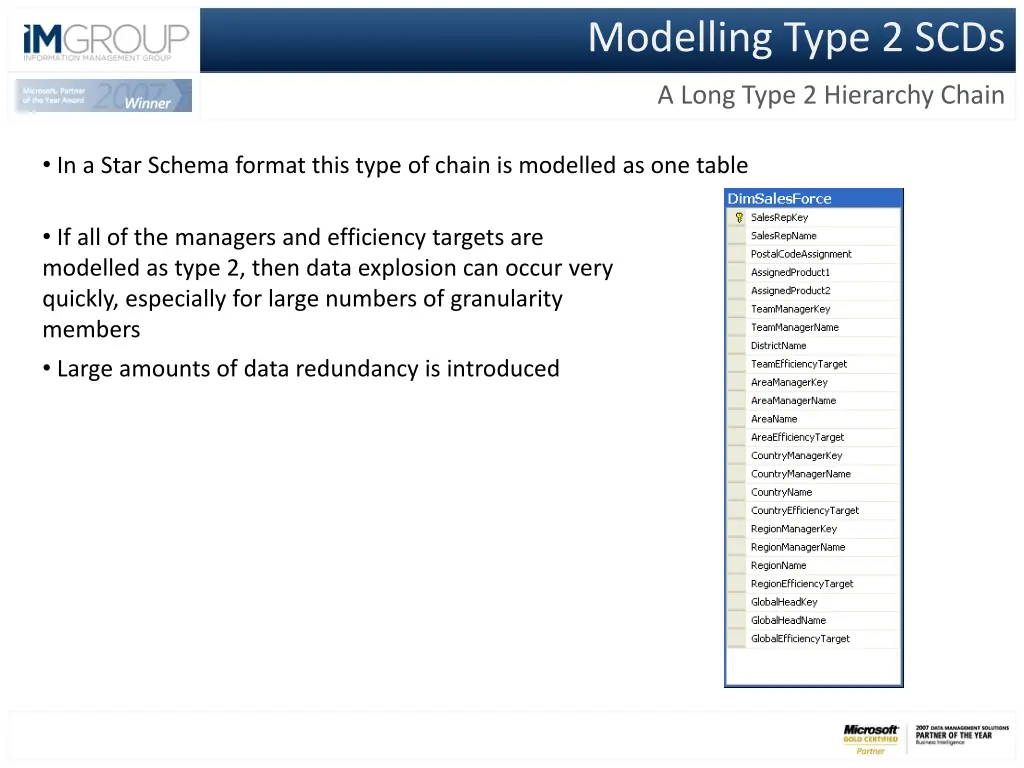 modelling type 2 scds 4