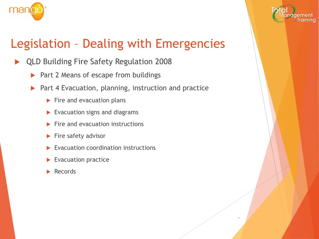 legislation dealing with emergencies