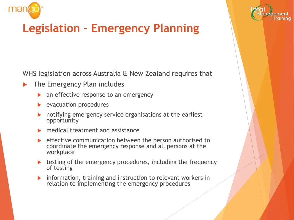 legislation emergency planning 1