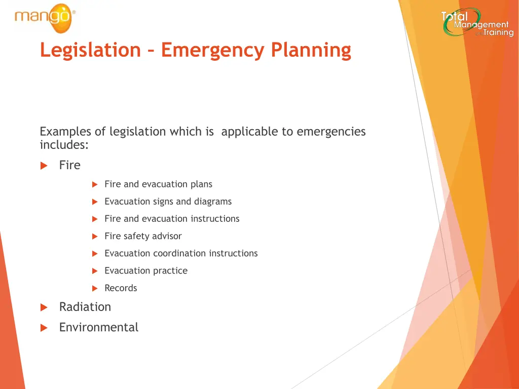 legislation emergency planning 3