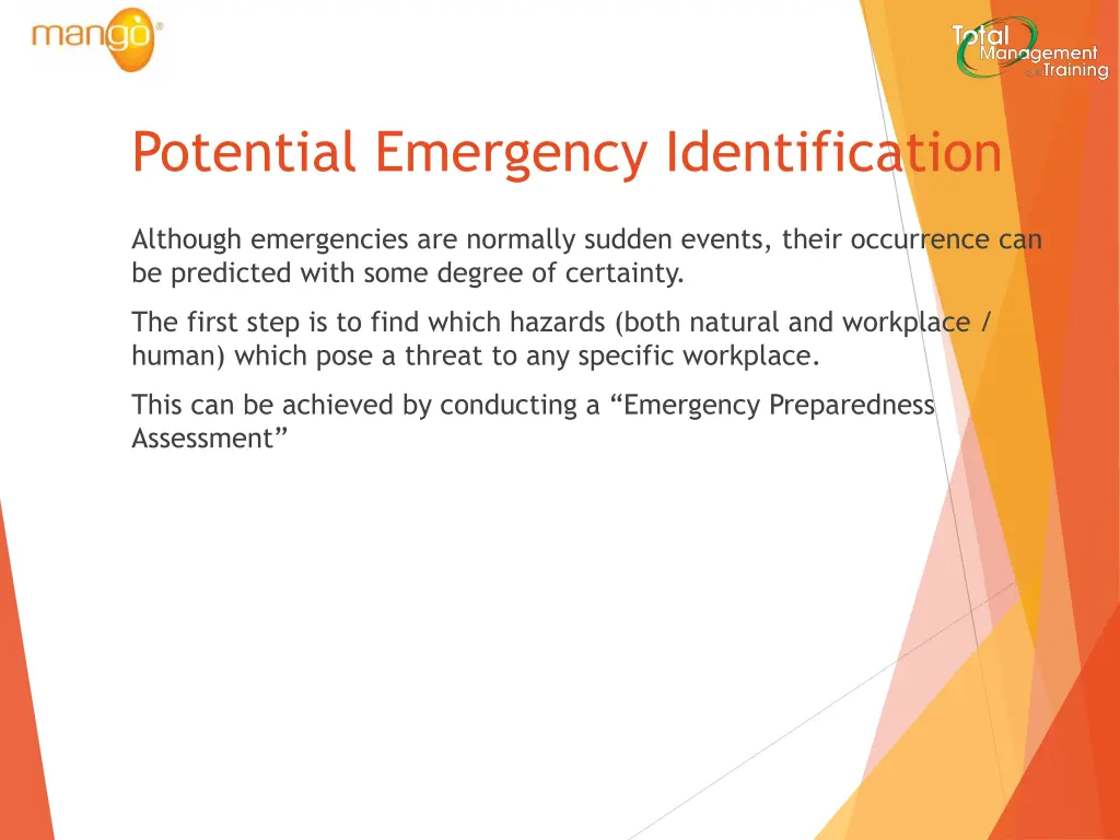 potential emergency identification