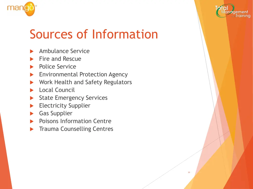 sources of information