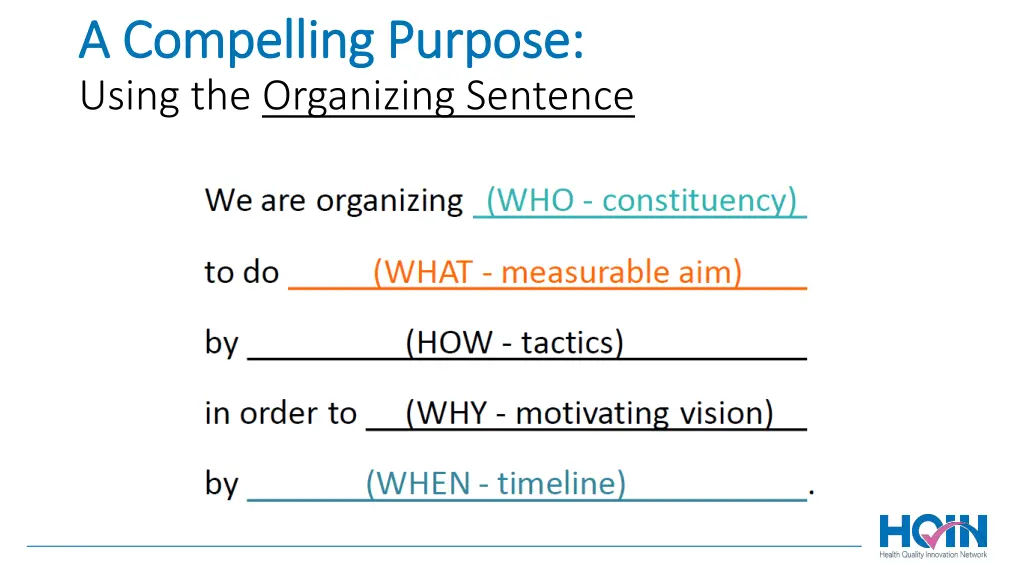 a compelling purpose a compelling purpose using