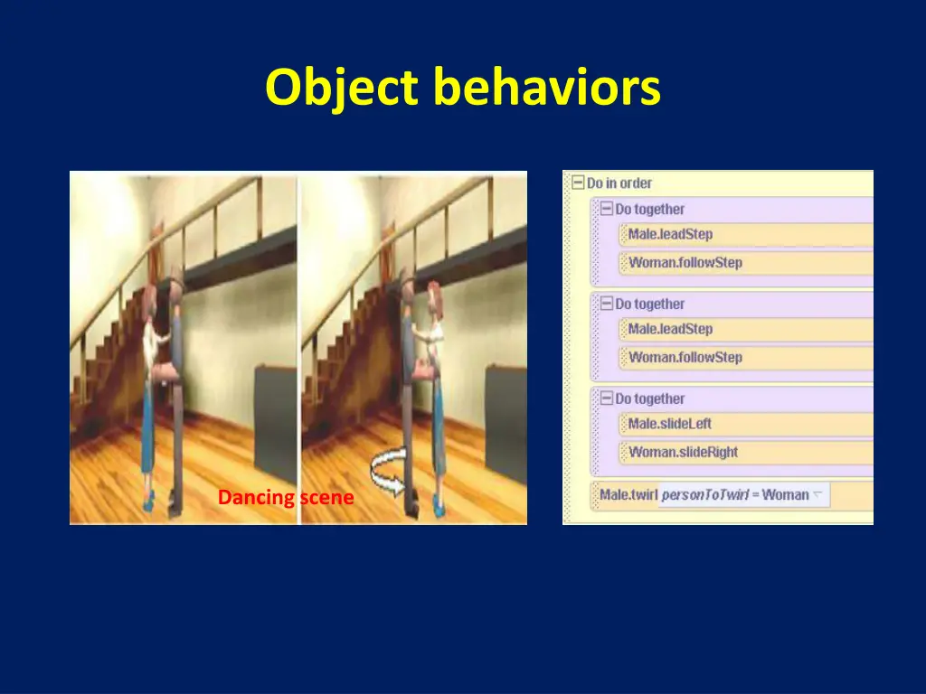 object behaviors