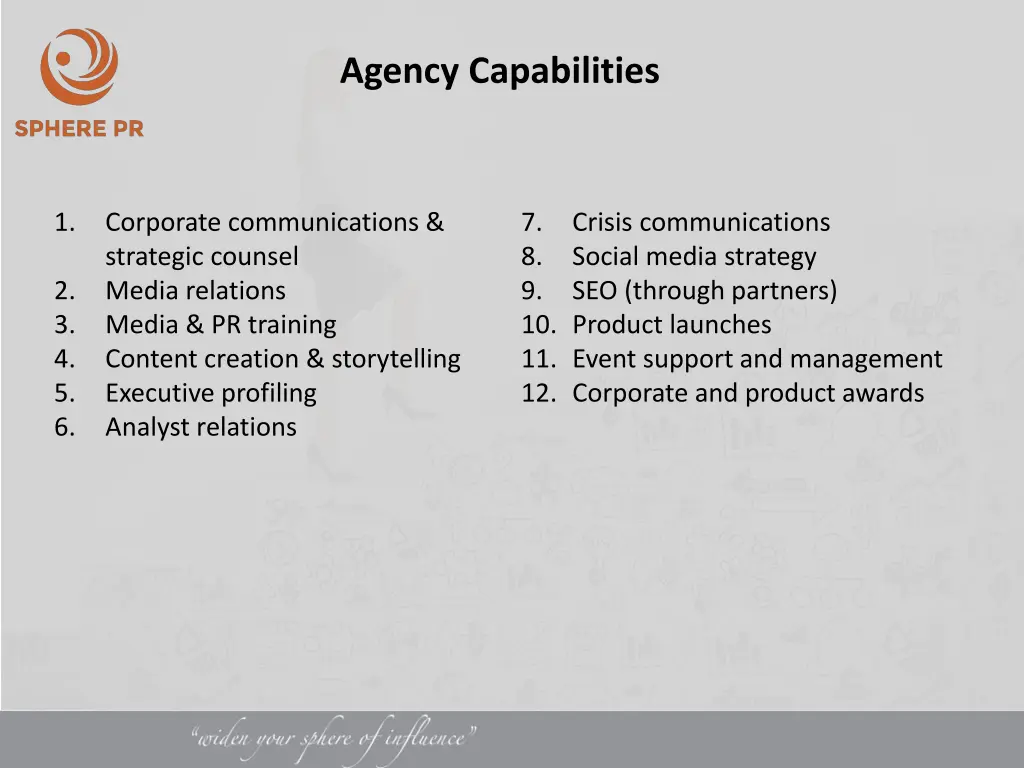 agency capabilities