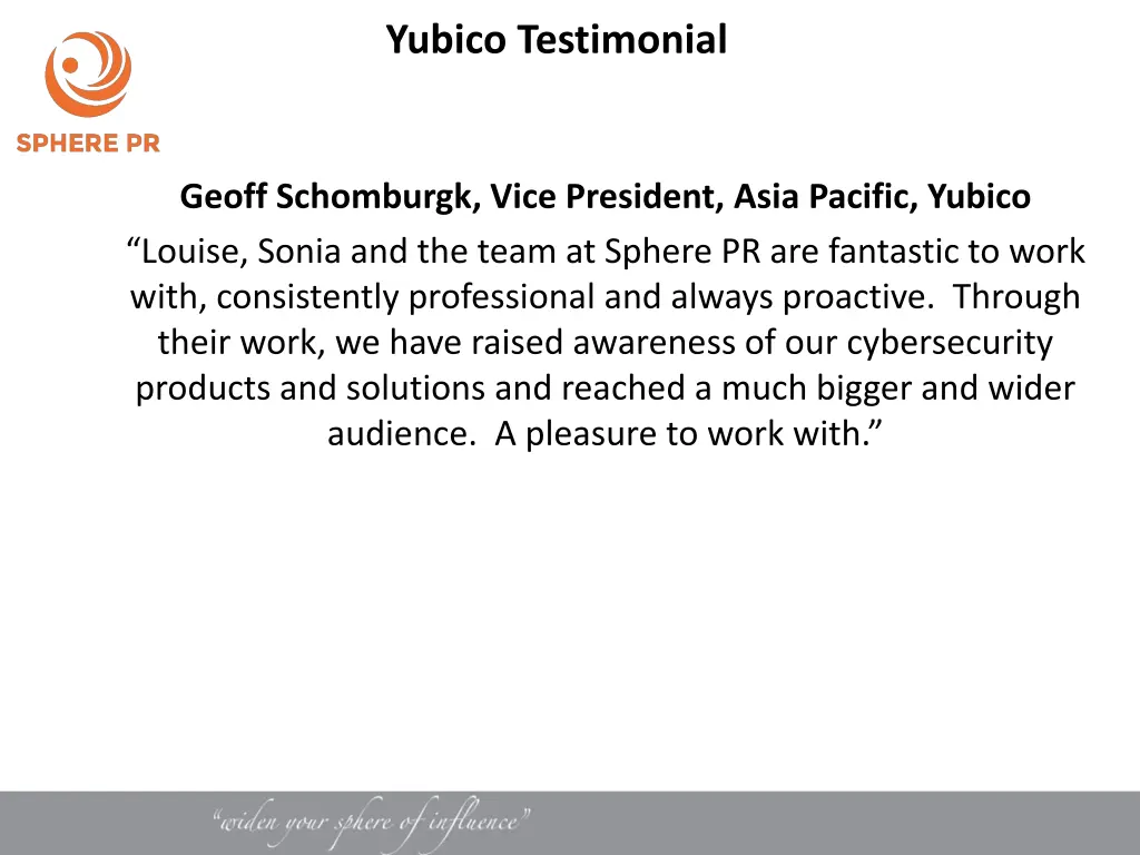 yubico testimonial