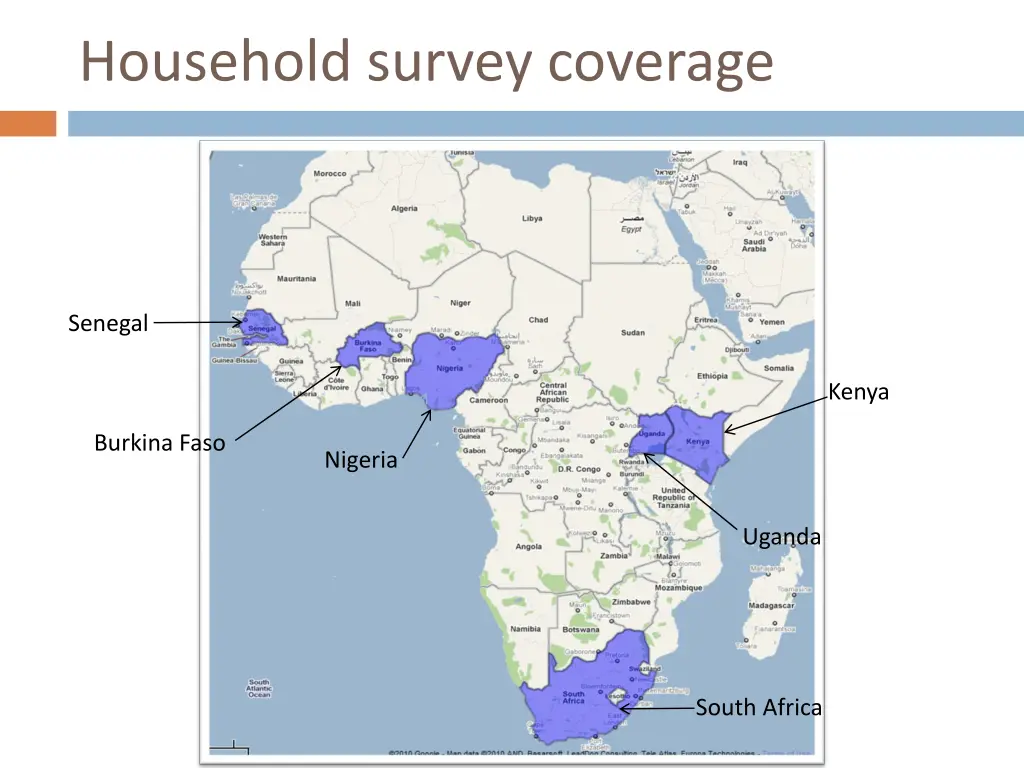 household survey coverage