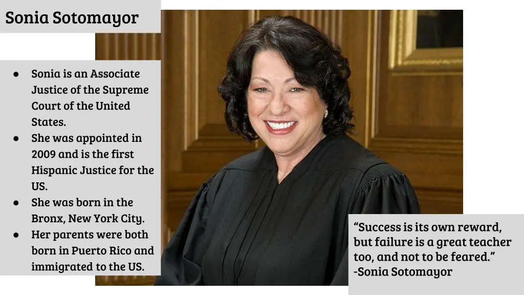 sonia sotomayor