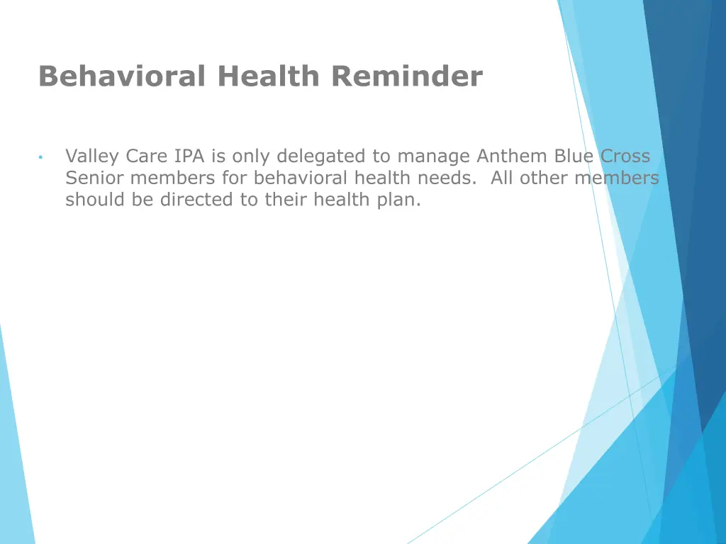 behavioral health reminder