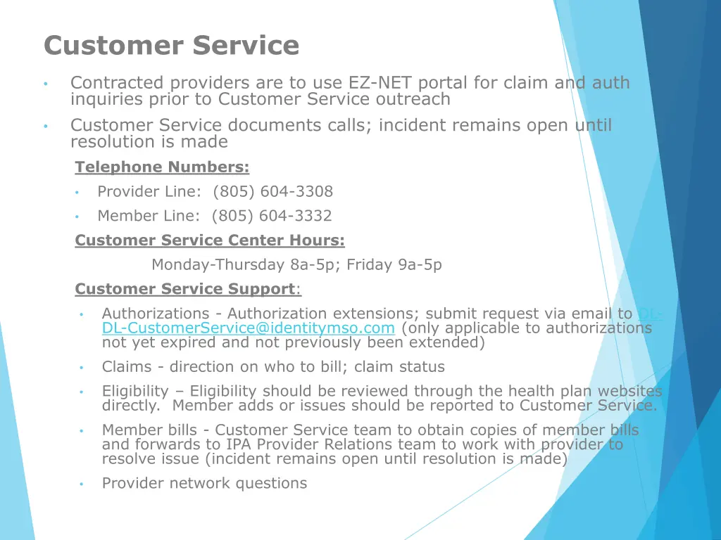 customer service