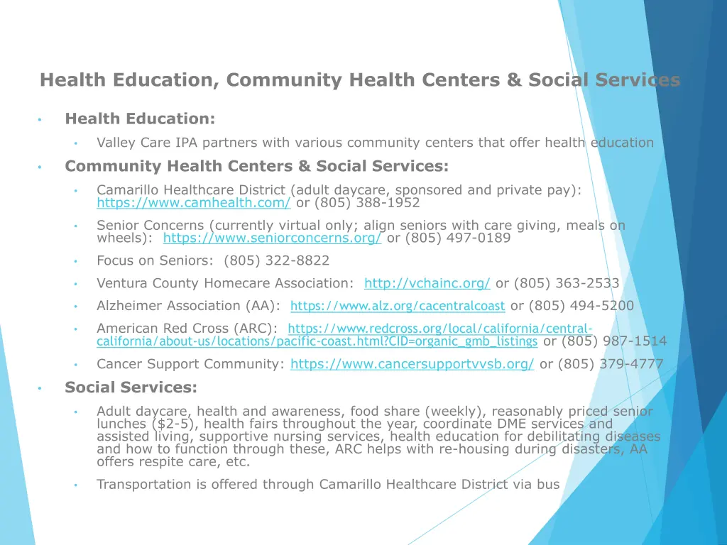 health education community health centers social