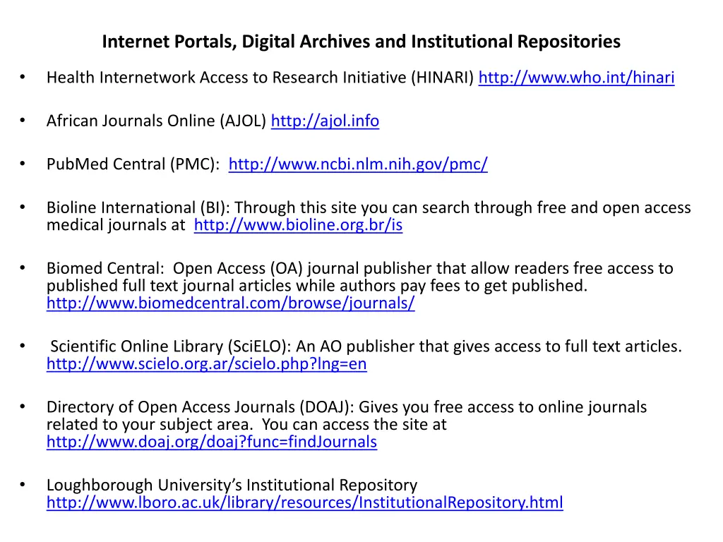 internet portals digital archives