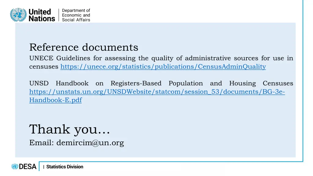 reference documents unece guidelines