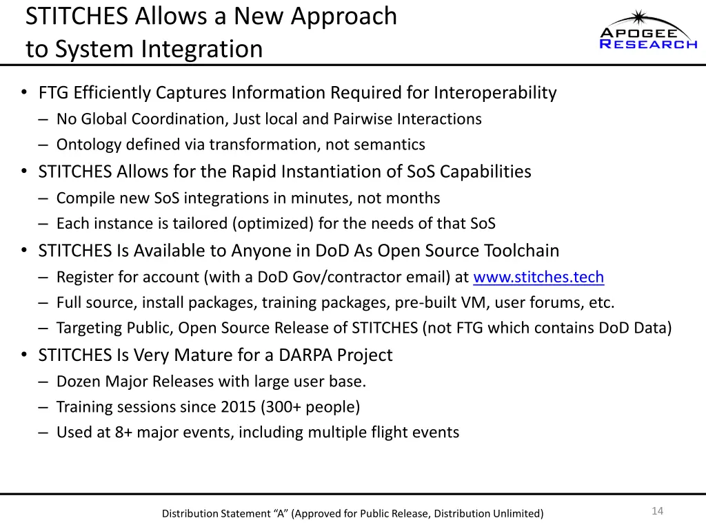 stitches allows a new approach to system