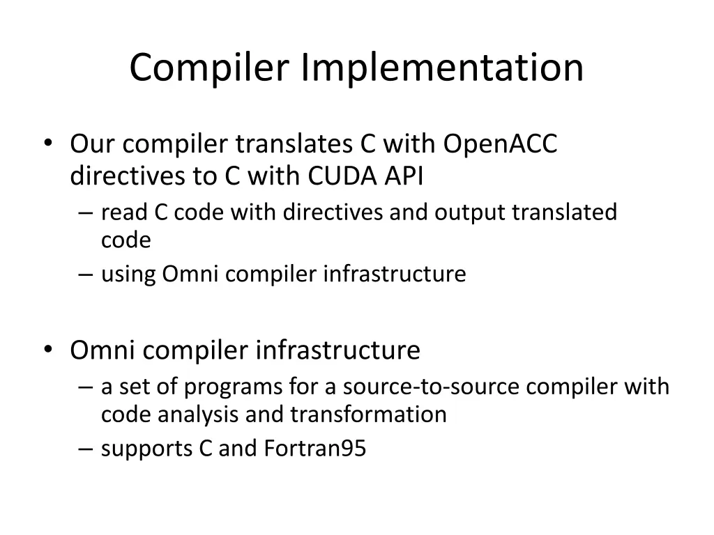 compiler implementation