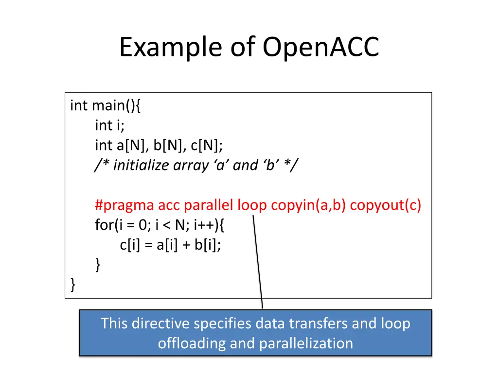 example of openacc