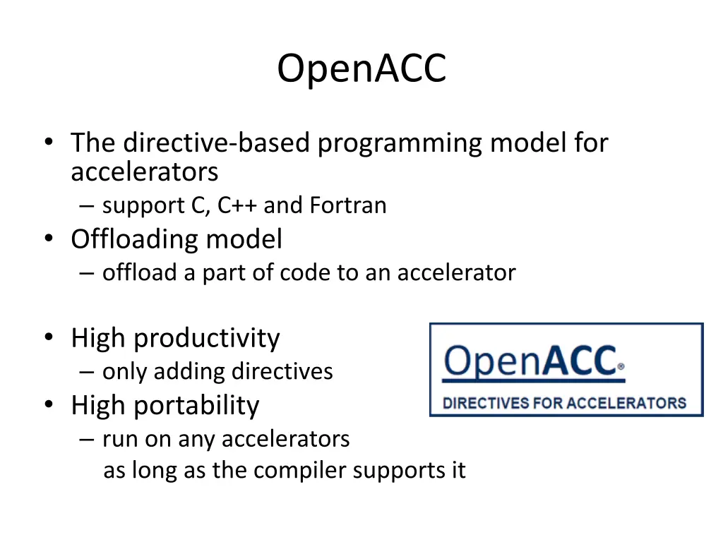 openacc