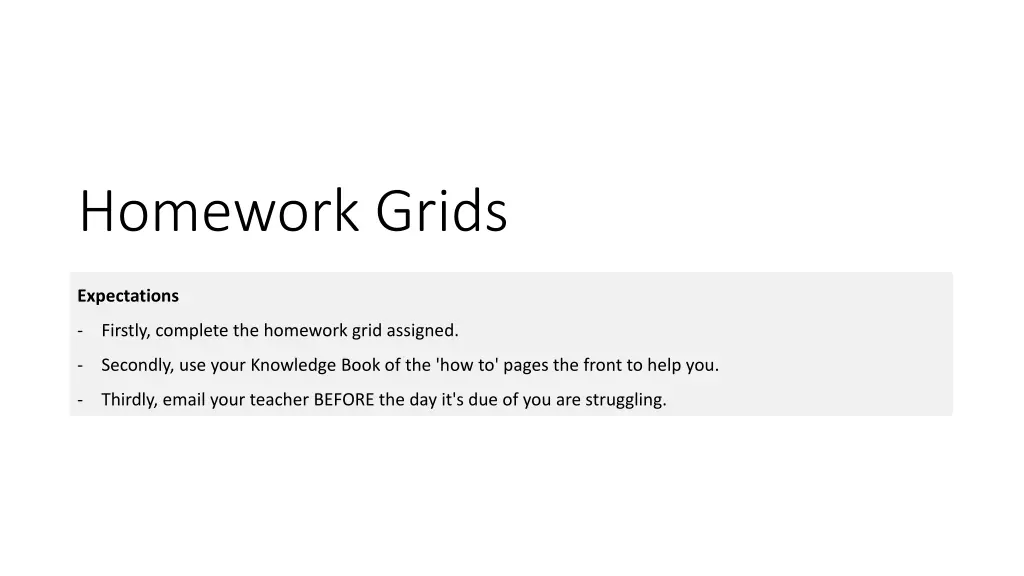 homework grids