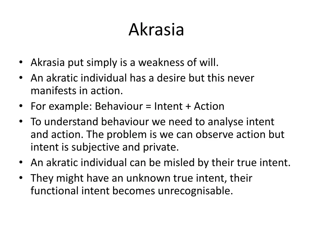 akrasia