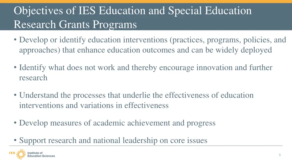 objectives of ies education and special education