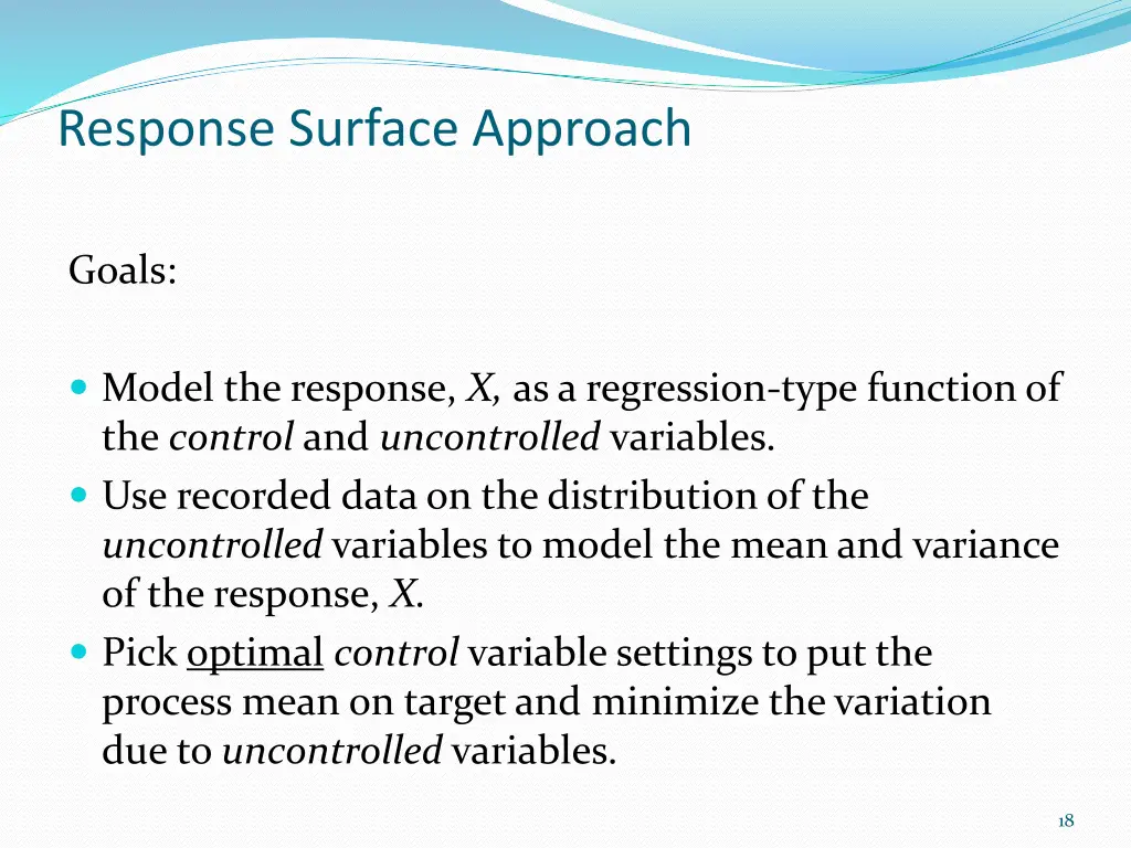 response surface approach