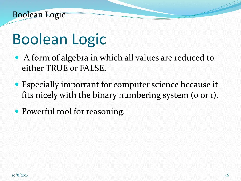 boolean logic