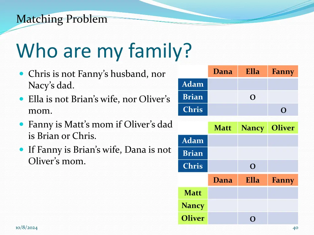 matching problem 18