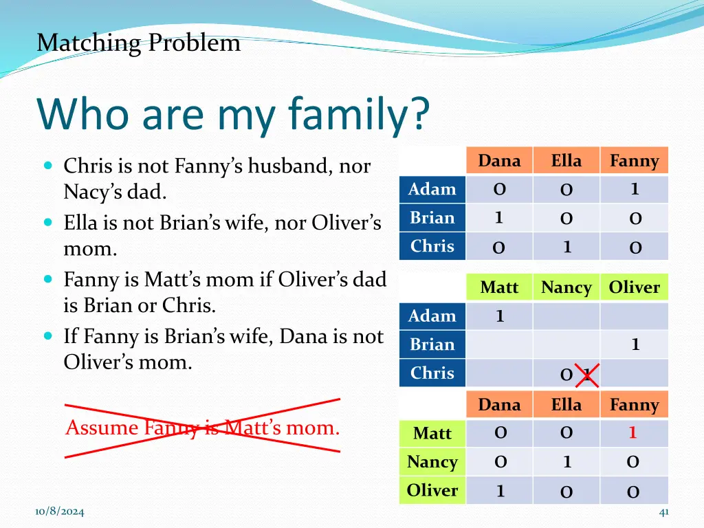 matching problem 19