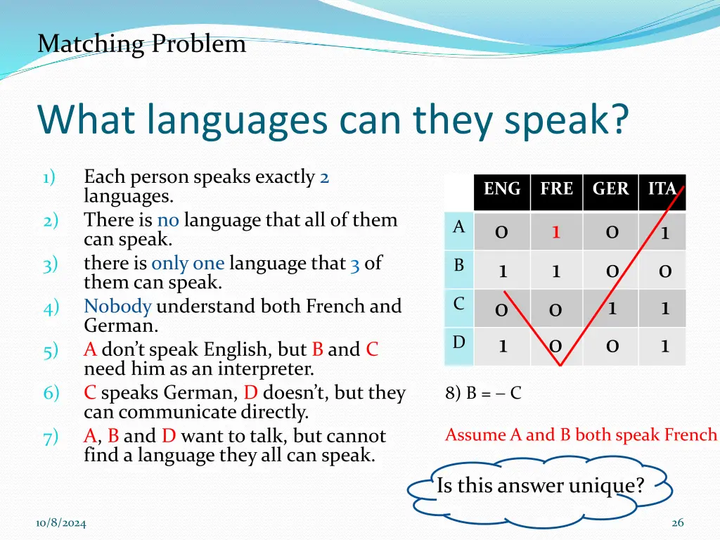 matching problem 4