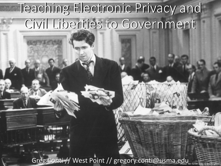 teaching electronic privacy and