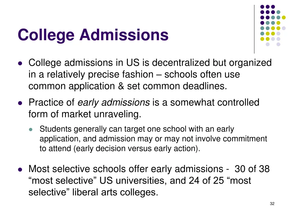 college admissions