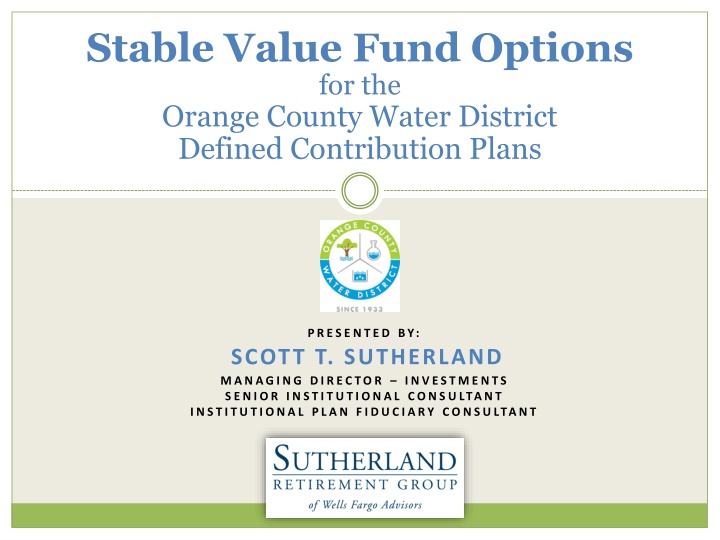 stable value fund options for the orange county