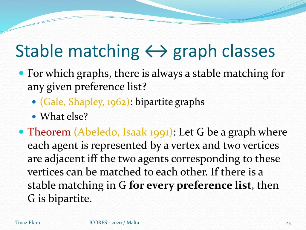 stable matching 2