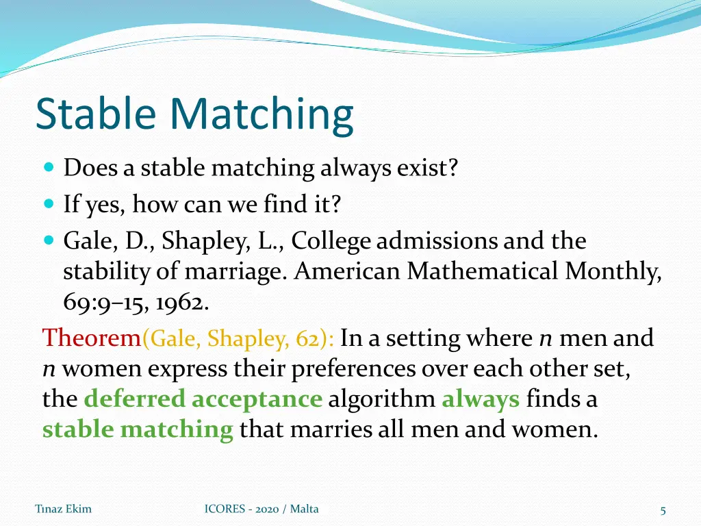 stable matching