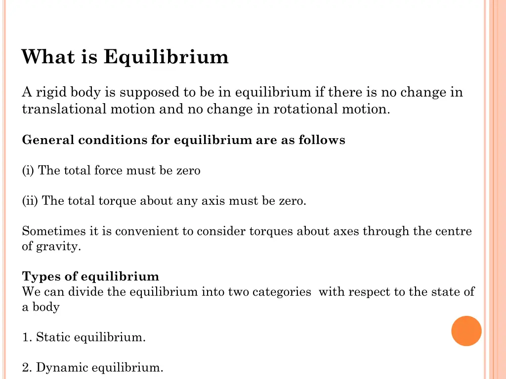 what is equilibrium