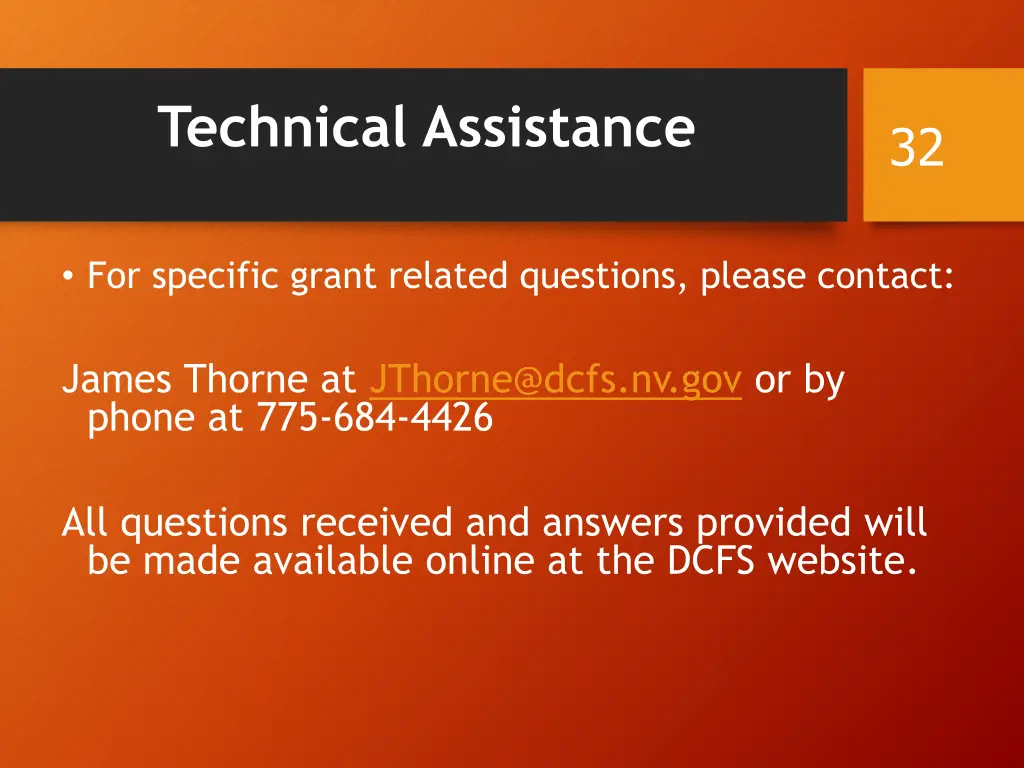 technical assistance